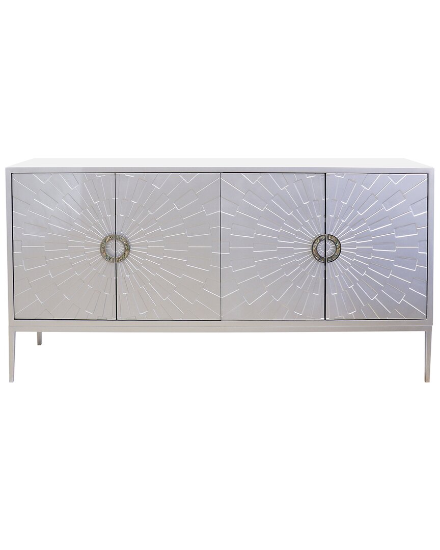 Pasargad Home Luna Sideboard In Silver