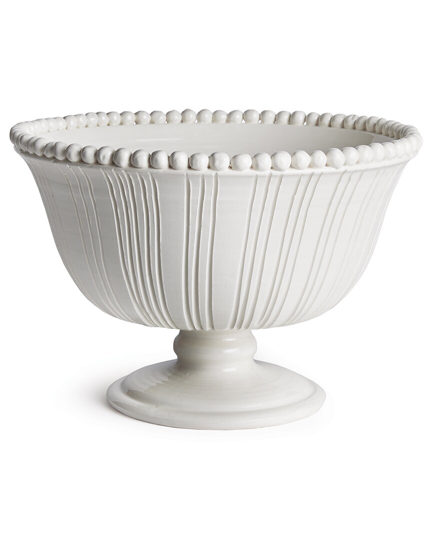 Napa Home & Garden Perla Decorative Footed Bowl In White