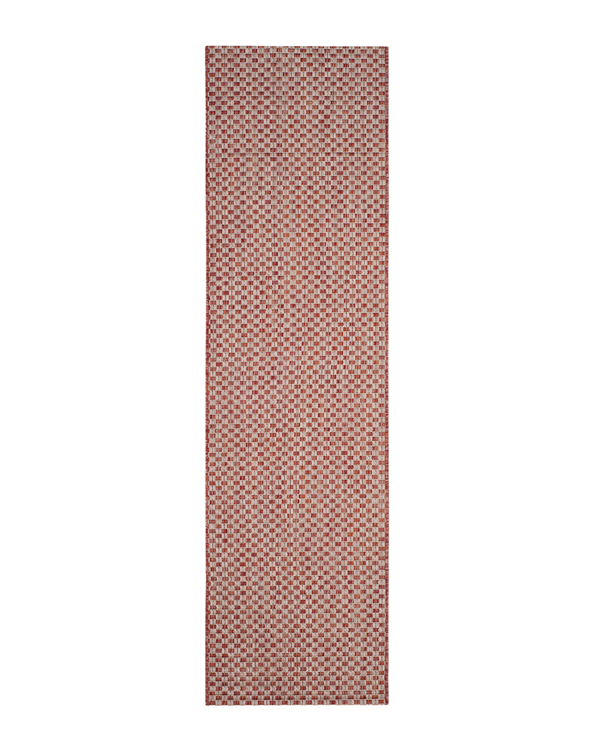 Safavieh Courtyard Cy8653 Rust And Light Grey 2'3" X 8' Sisal Weave Runner Outdoor Area Rug