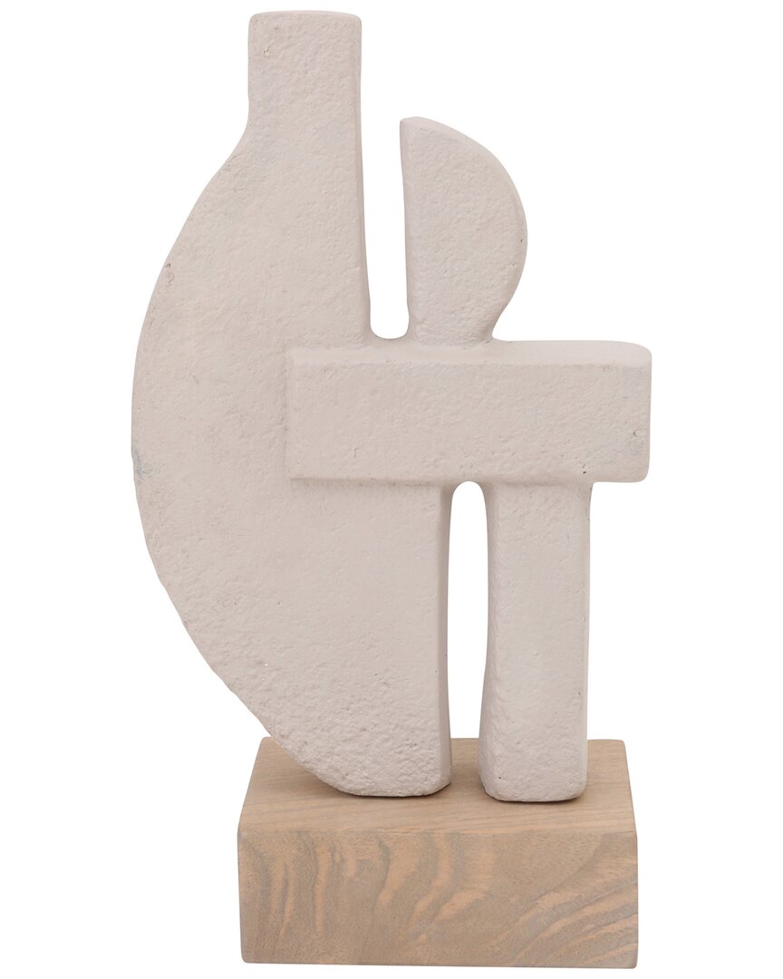 Sagebrook Home 16in Table Sculpture In Ivory