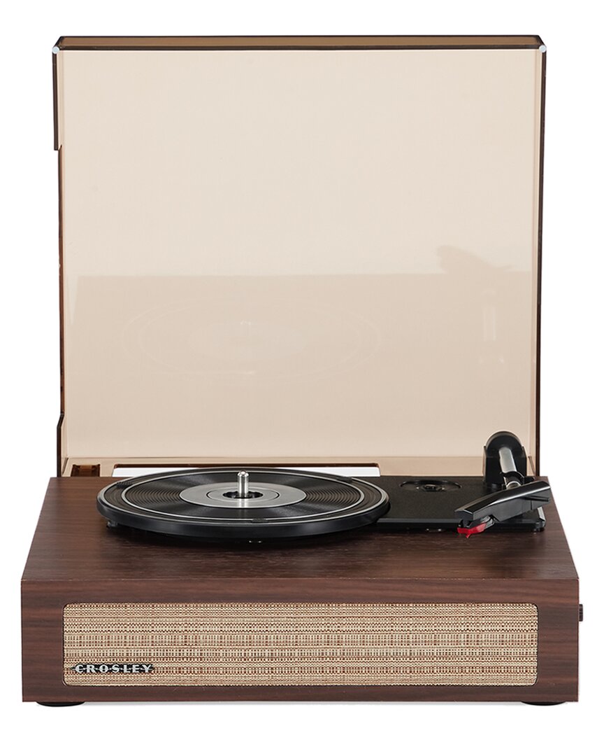 Crosley Radio Walnut Scout Turntable In Brown