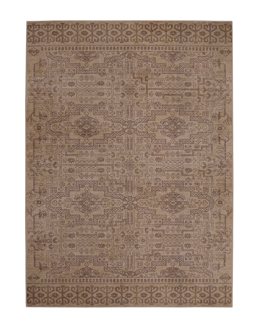 Linon Oakland Sloan Polyester Rug In Brown
