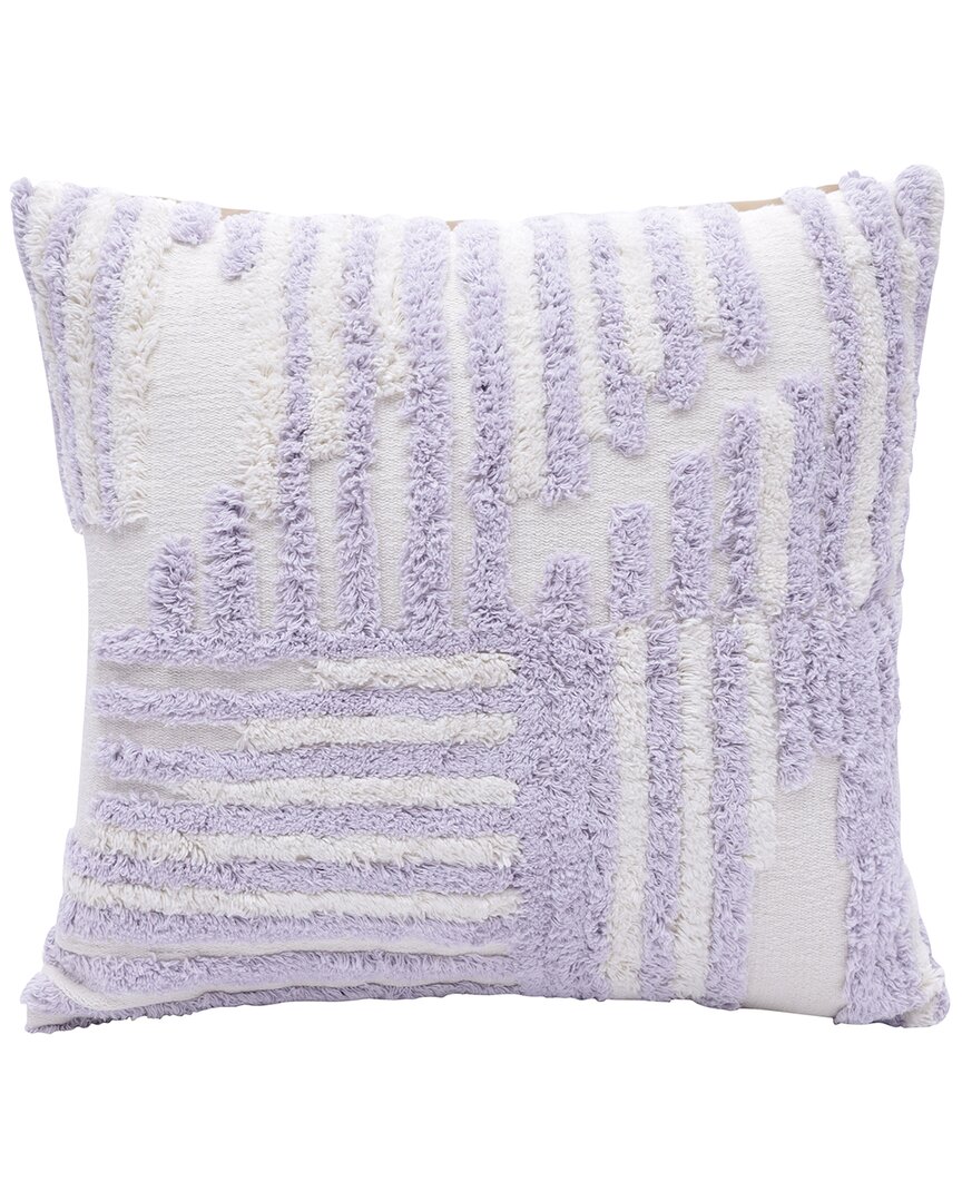 Lr Home Scarlett Geometric Throw Pillow In Purple