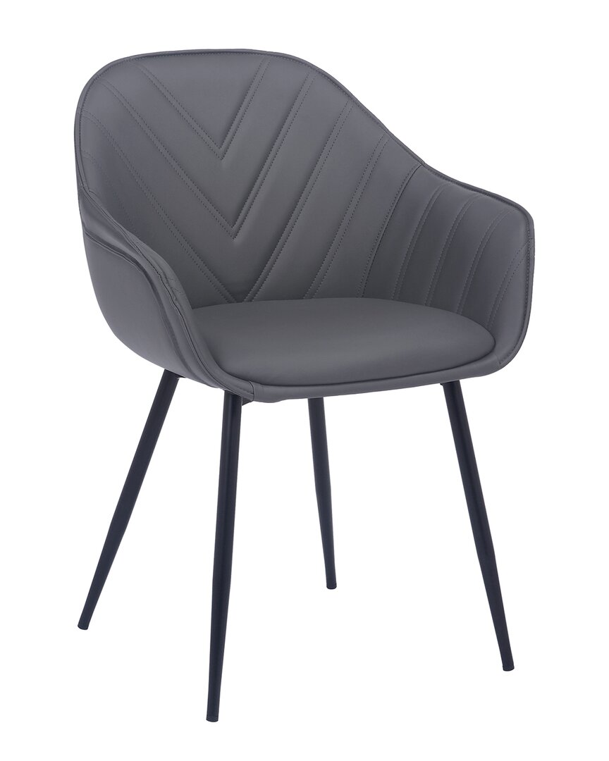 Armen Living Clover Dining Room Chair In Gray