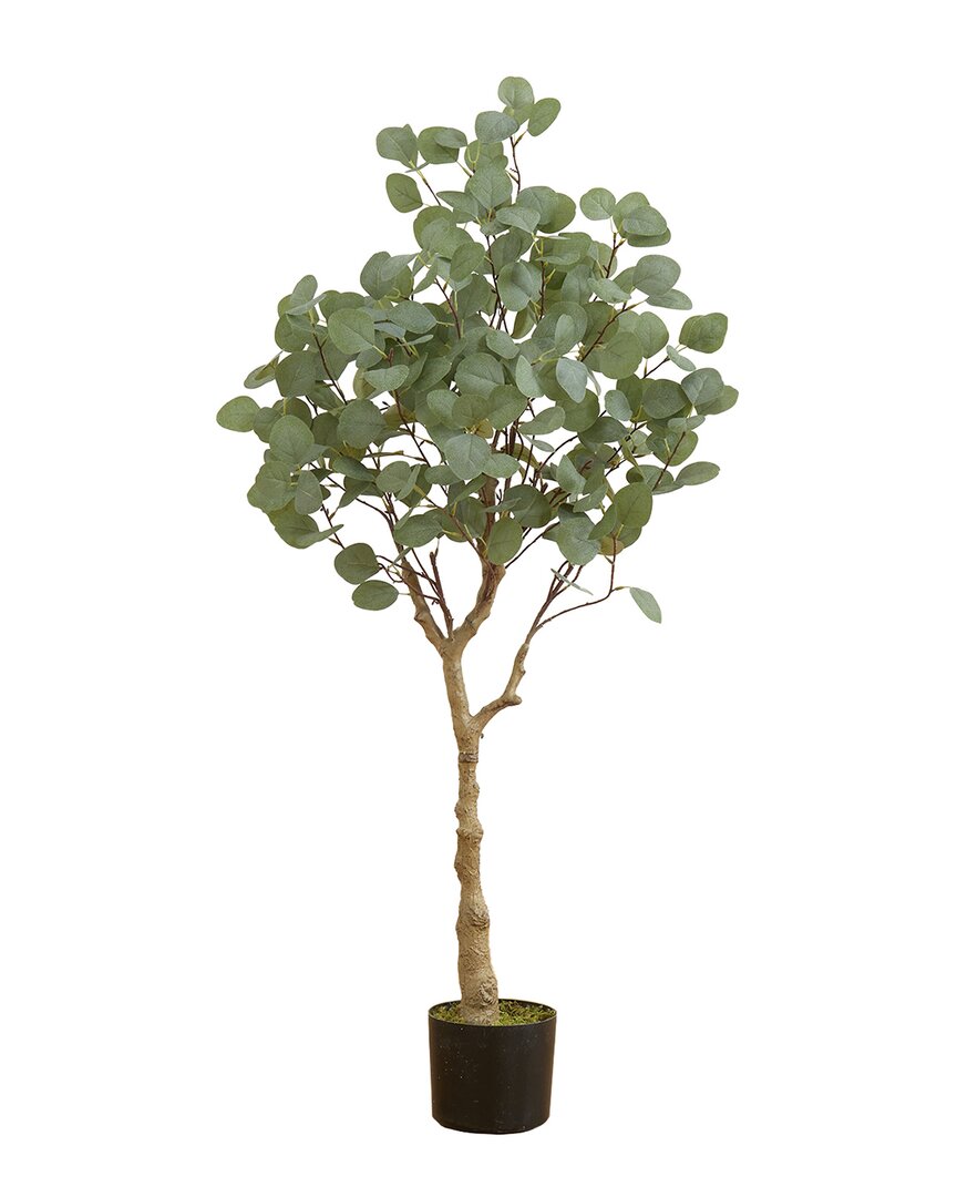 Nearly Natural 4ft Artificial Eucalyptus Tree In Green
