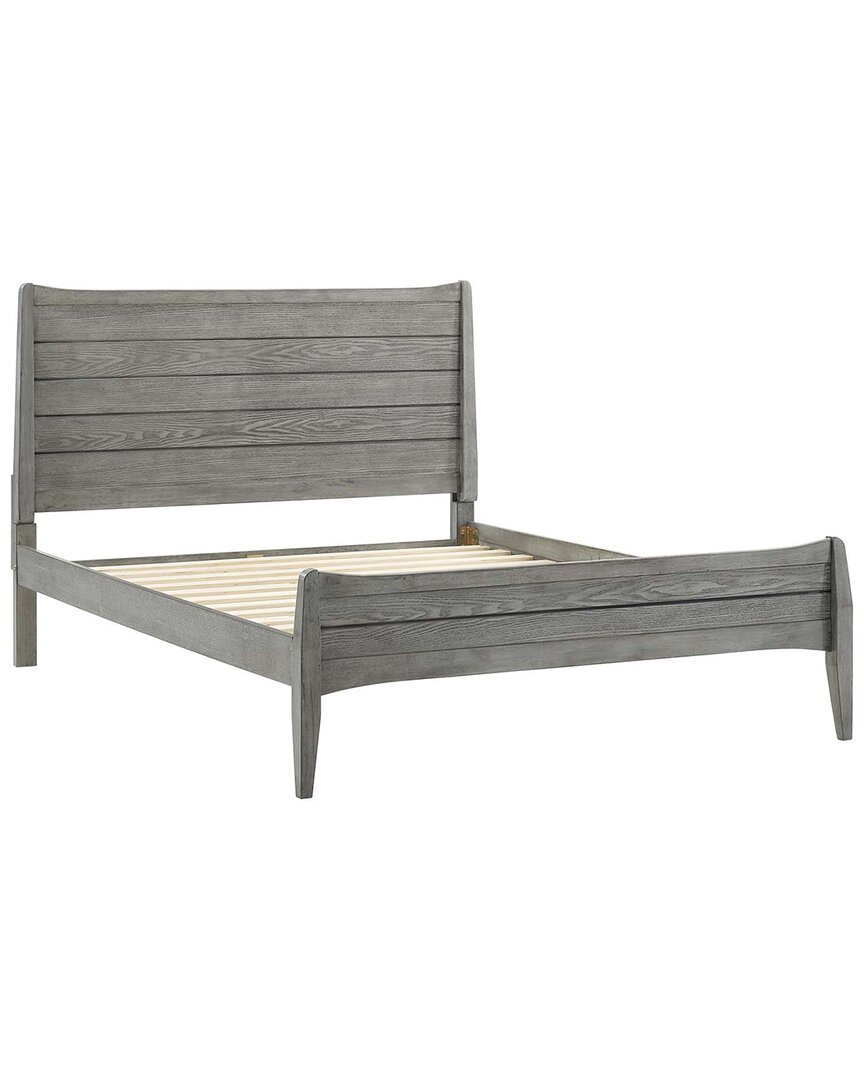 Modway Georgia King Wood Platform Bed In Grey