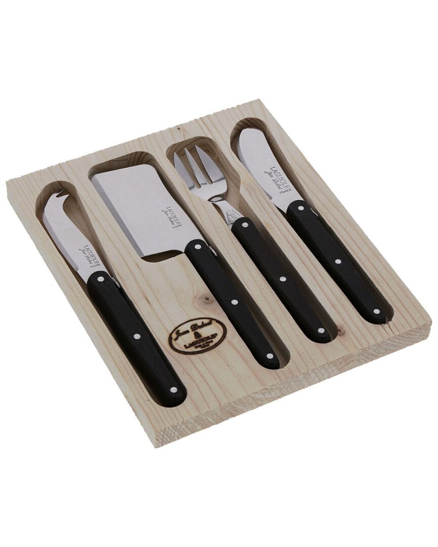 Jean Dubost Mini 4pc Cheese Set Wenge Wood
