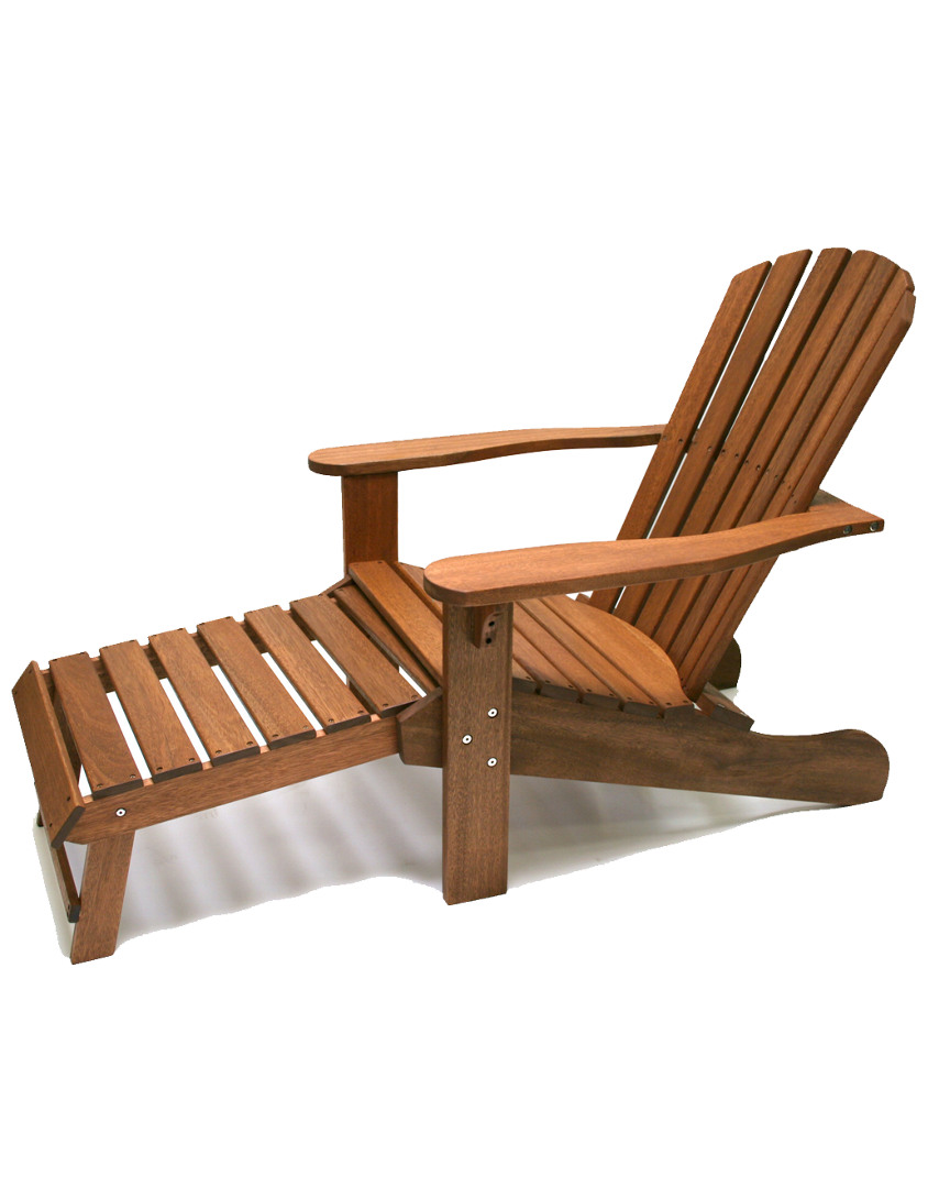 Outdoor Interiors Adirondack Lounger With Ottoman