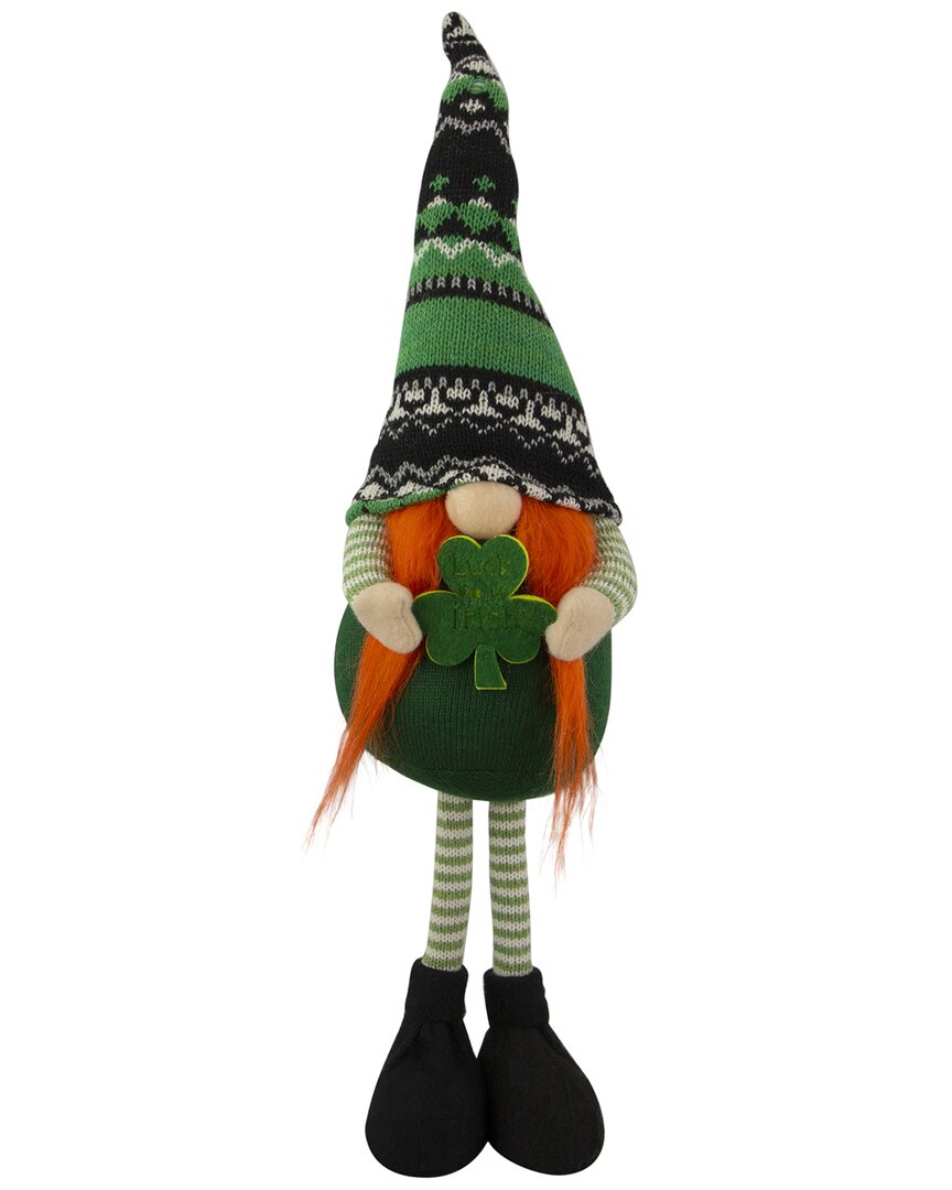 Shop Northlight 19in Standing Leprechaun Girl Gnome In Green