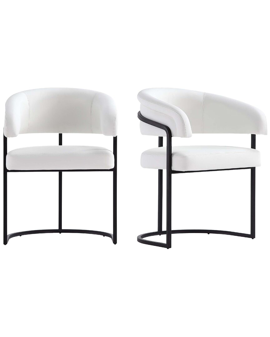 Manhattan Comfort Set Of 2 Augusta Dining Chairs