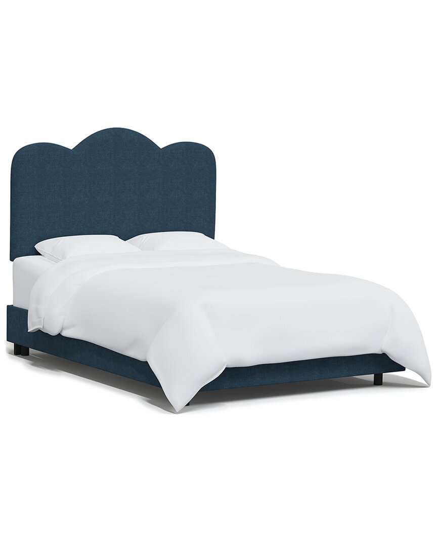 Skyline Furniture Scallop Bed In Blue