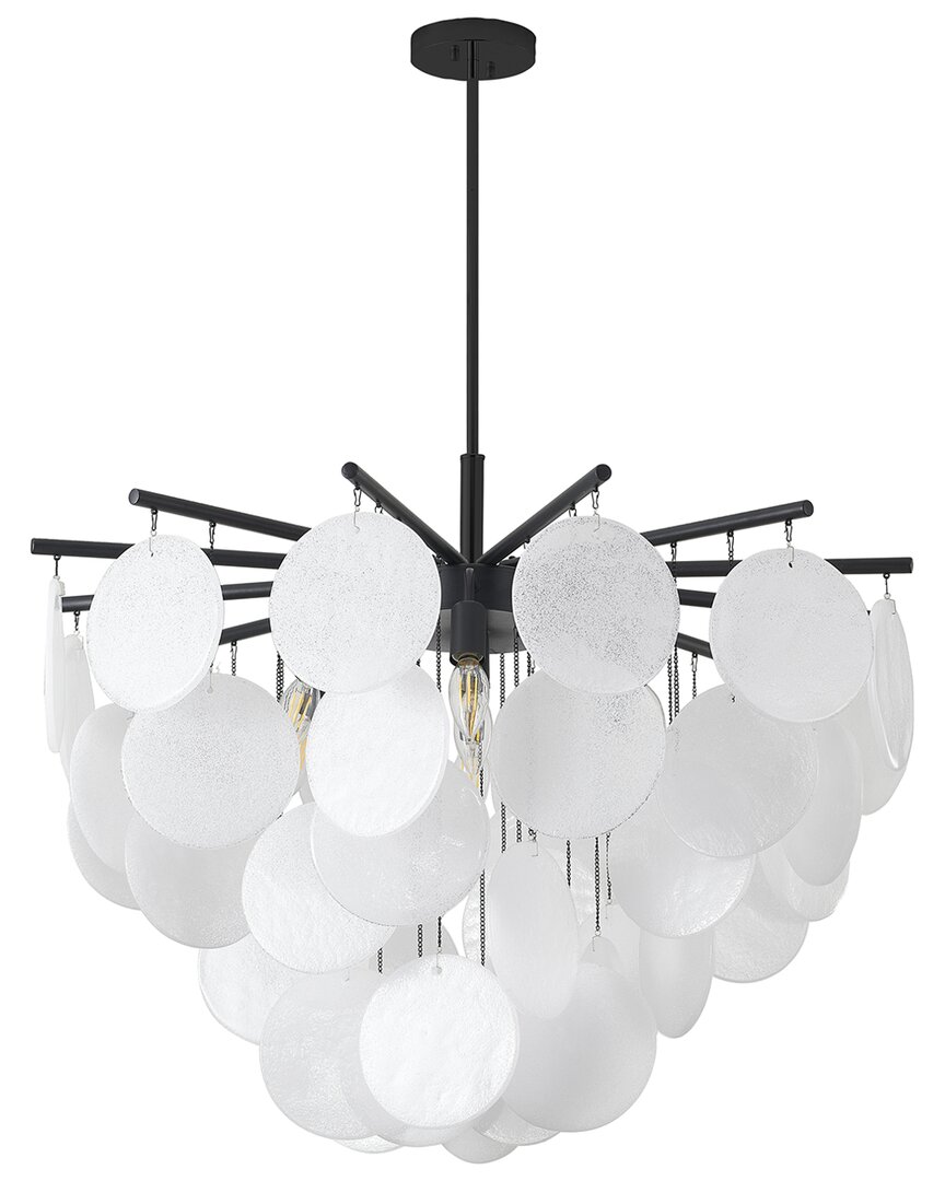 Bethel International 7-light Stain Chandelier With Frosted Glass Petals