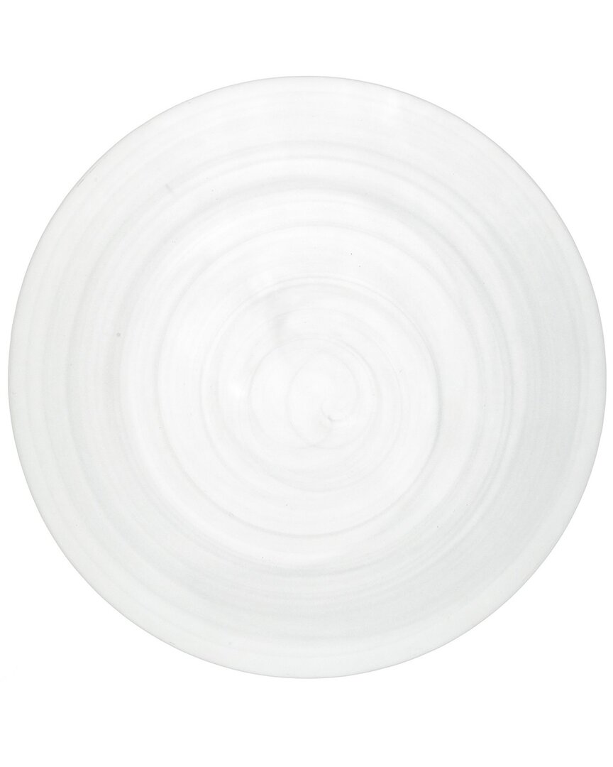 Fortessa Set Of 4 La Jolla Glass White Dinner Plates