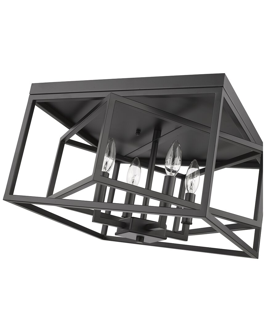 Bethel International 16in Iron Flush Mount