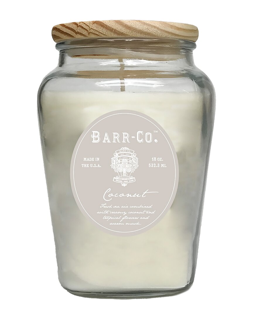 Barr-co. Coconut Vase Candle In Clear