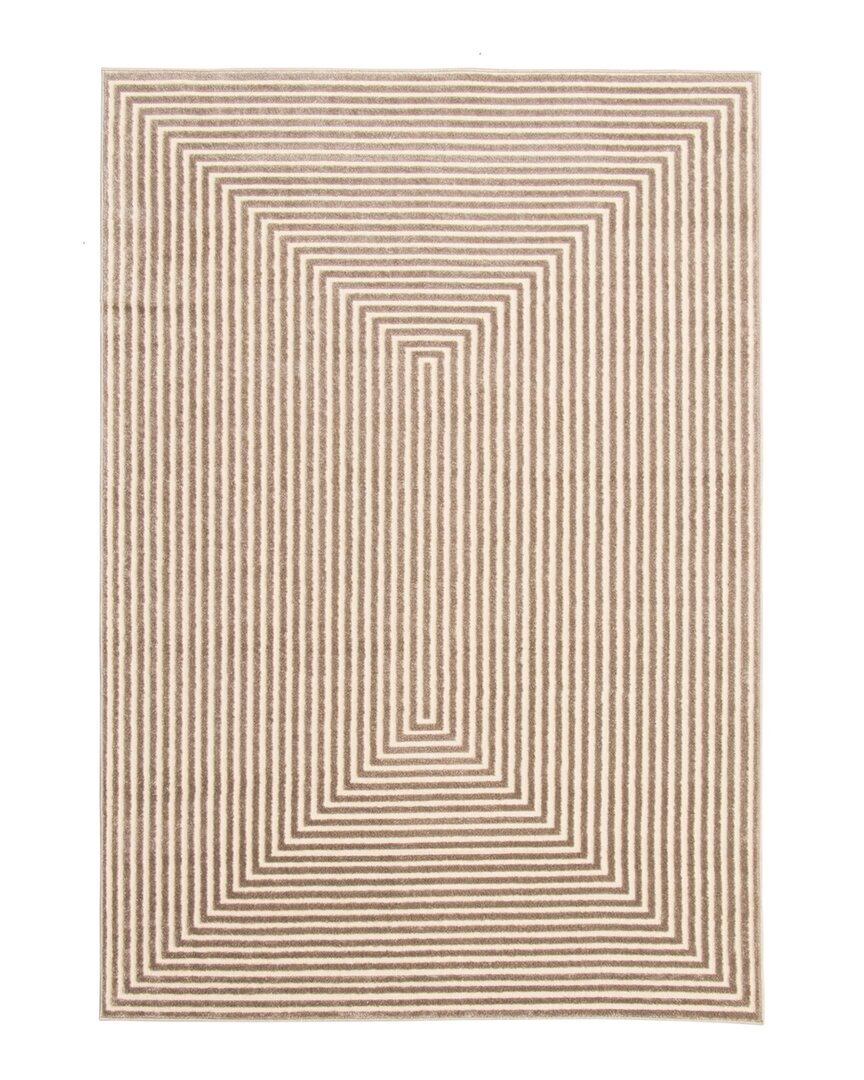 Shop Ecarpet Trona Modern Abstract Rug In Taupe