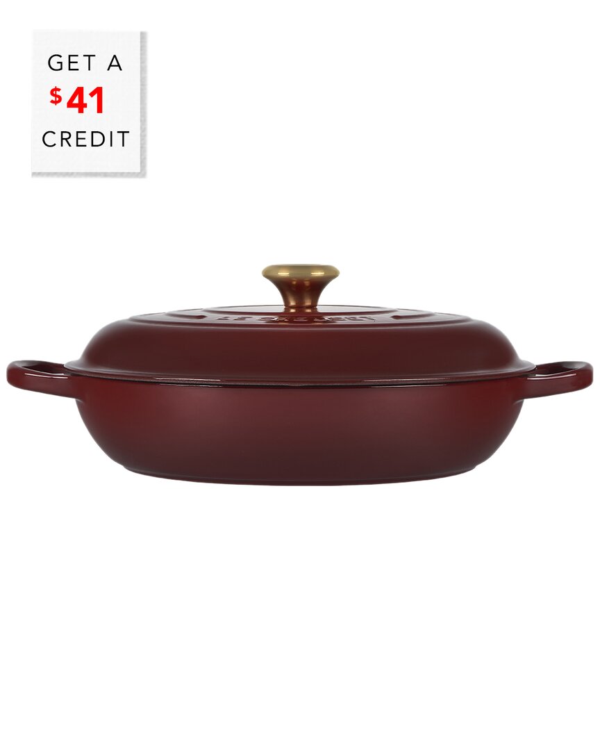 Le Creuset 5qt Signature Braiser With $41 Credit In Red