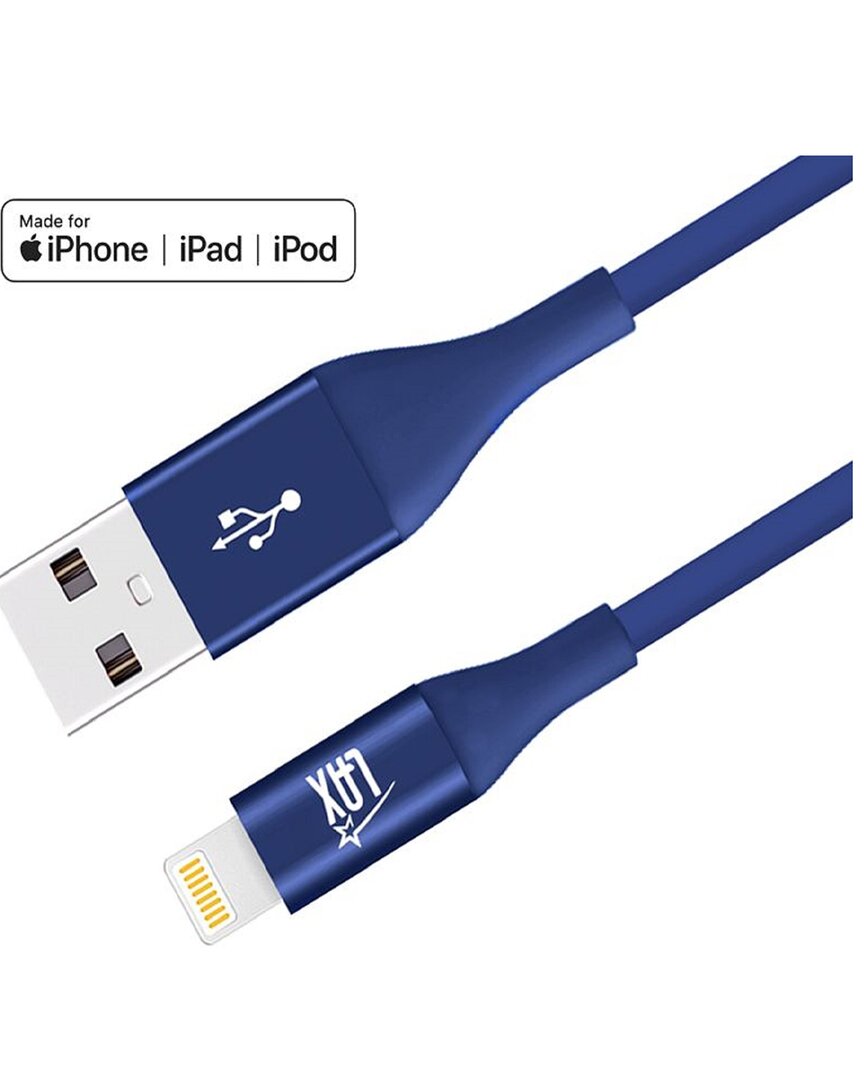 Lax Gadgets Apple Mfi Certified 4ft Navy Lightning Cables