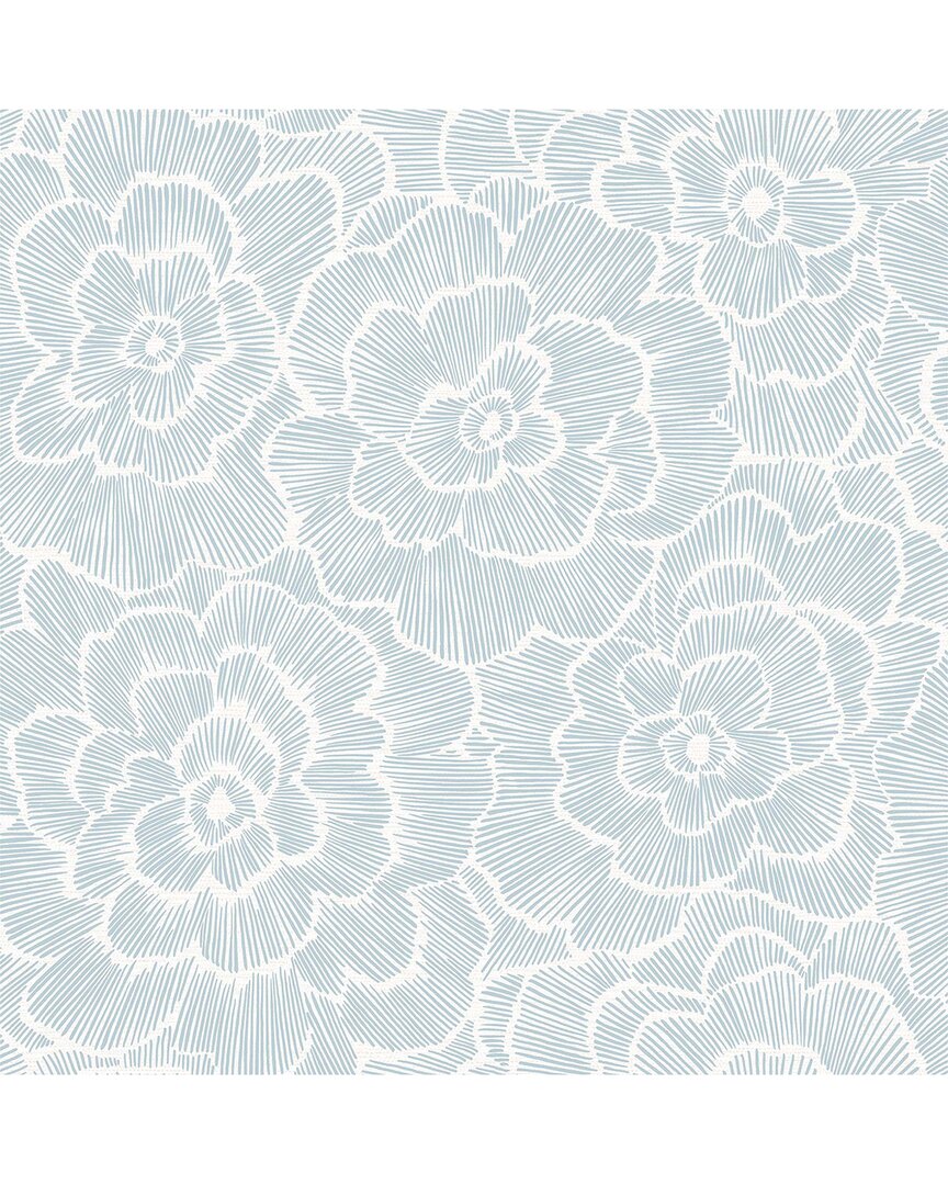 Nuwallpaper Blue Saraya Peel & Stick Wallpaper In Blue