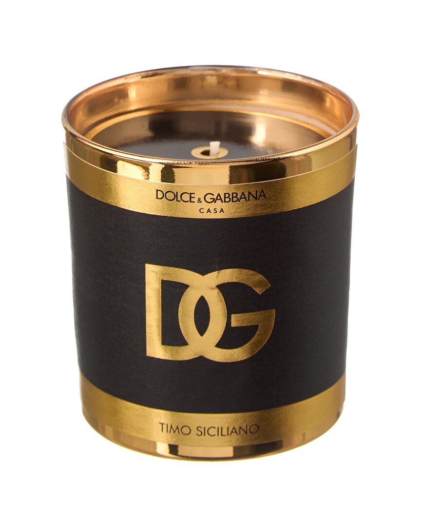 Shop Dolce & Gabbana Scented Candle - Sicilian Thym In Black