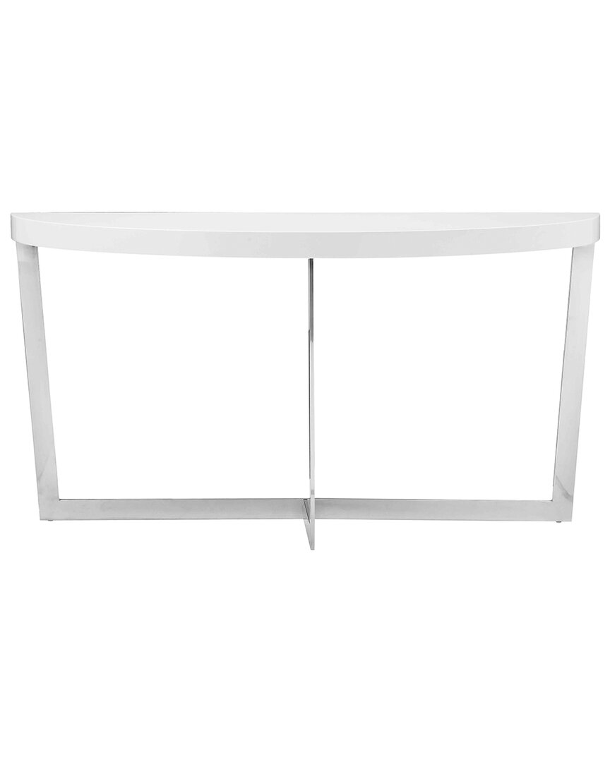Pangea Home Oyster Console In White