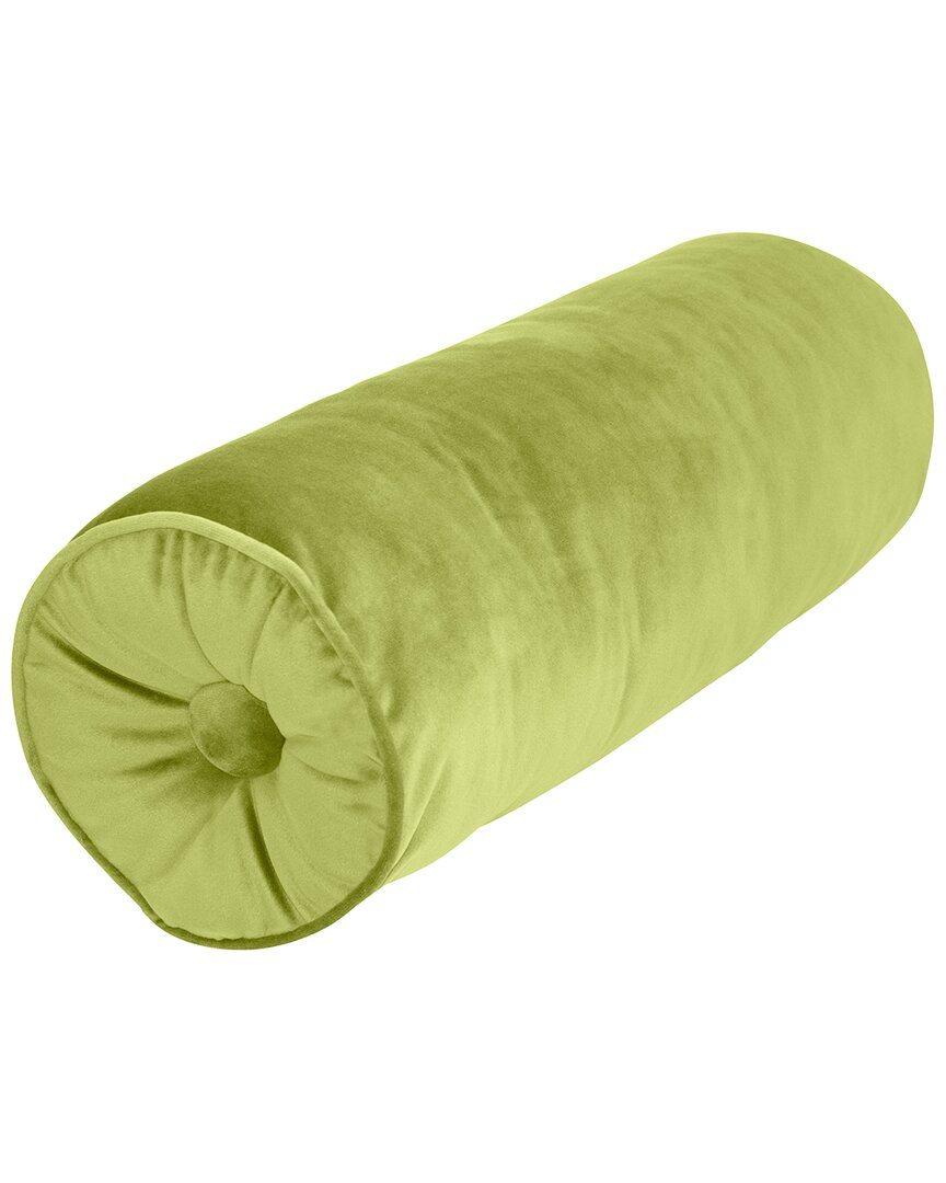 Edie Home Chelsea Velvet Neckroll Decorative Throw Pillow