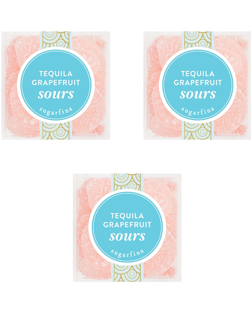 Sugarfina Tequila Grapefruit Sours, Small Cube 4-piece Candy Set