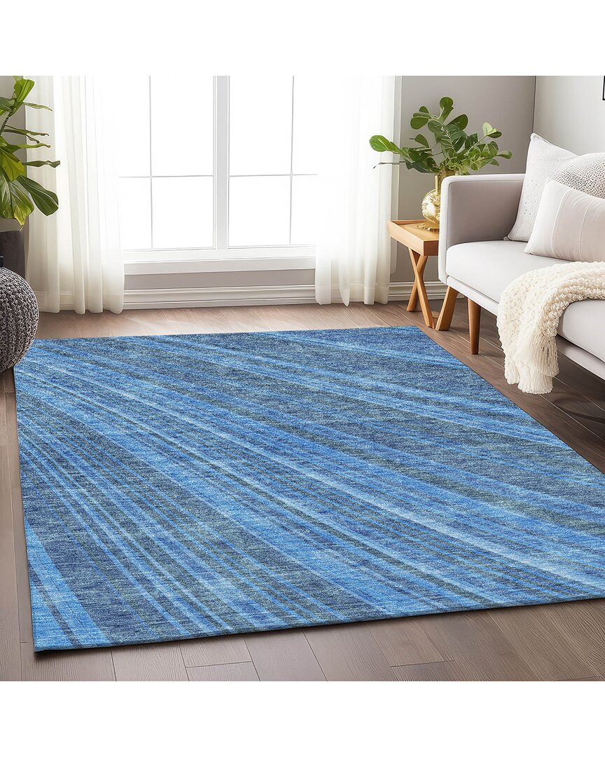 Addison Rugs Premium Washable Area Rug In Blue
