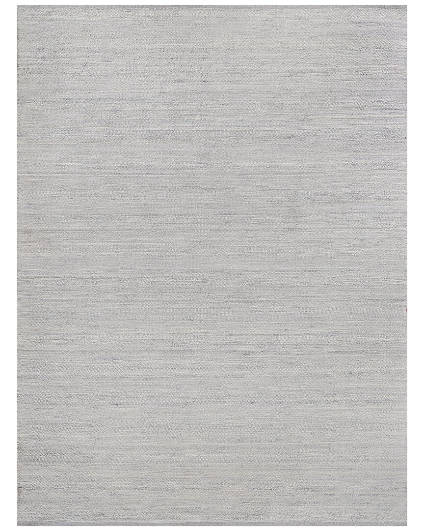 Exquisite Rugs Tocayo Hand-loomed New Zealand Wool Light Area Rug In Silver