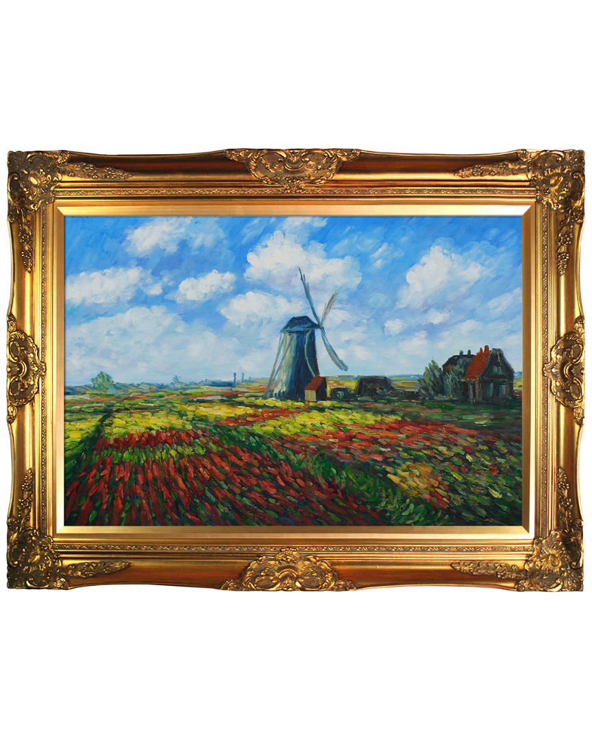 Overstock Art Tulip Field With The Rijnsburg Windmill By Claude Monet