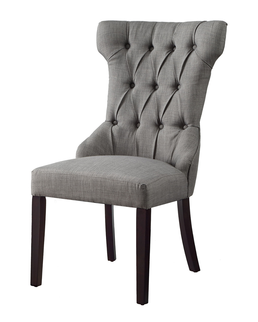 Inspired Home Set Of 2 Morgan Linen Dining Chairs