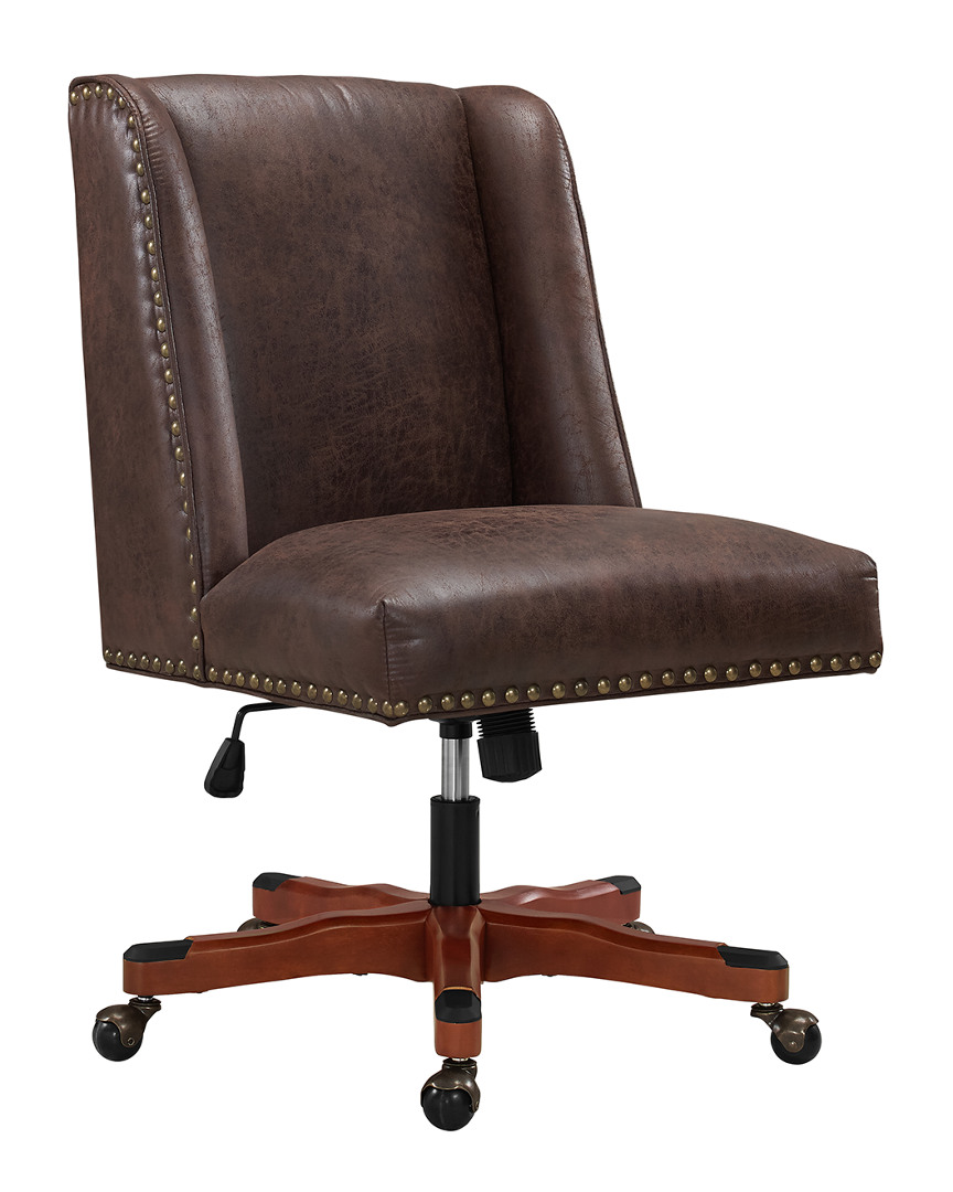 Linon Furniture Linon Draper Brown Office Chair
