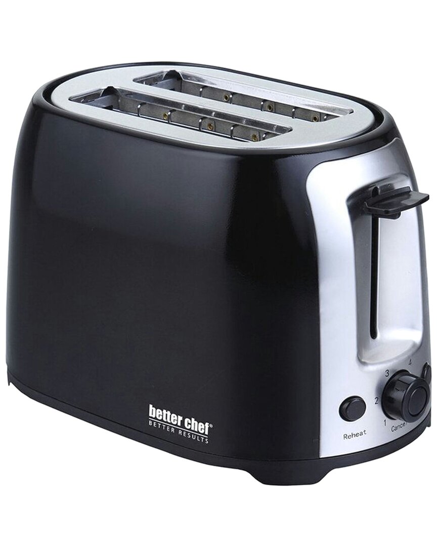 Better Chef Deluxe Cool Touch Wide-slot 2-slice Toaster In Black
