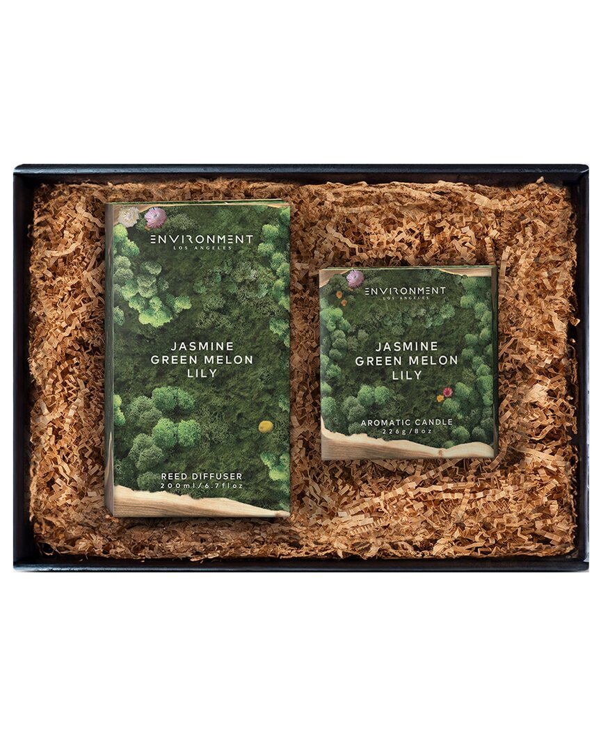 Environment Los Angeles Environment 200ml Diffuser & 8oz Candle Gift Pack Inspired By The Wynn Hotel¨ In Black