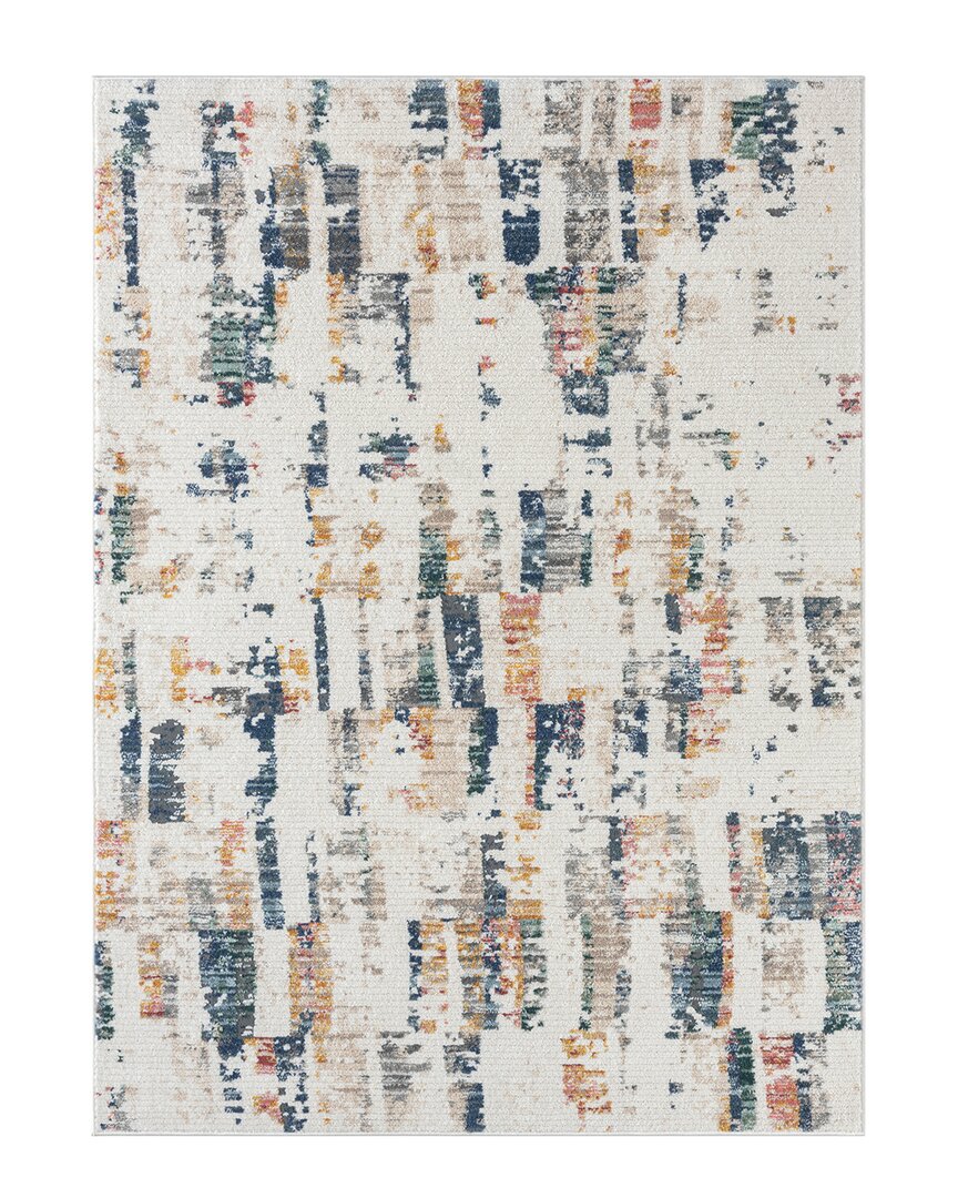 Lr Home Beaux Abstract Area Rug In Blue
