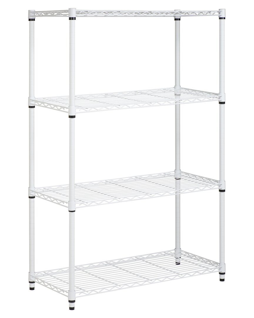 Shop Honey-can-do 4-tier Heavy-duty Adjustable Shelving Unit In White