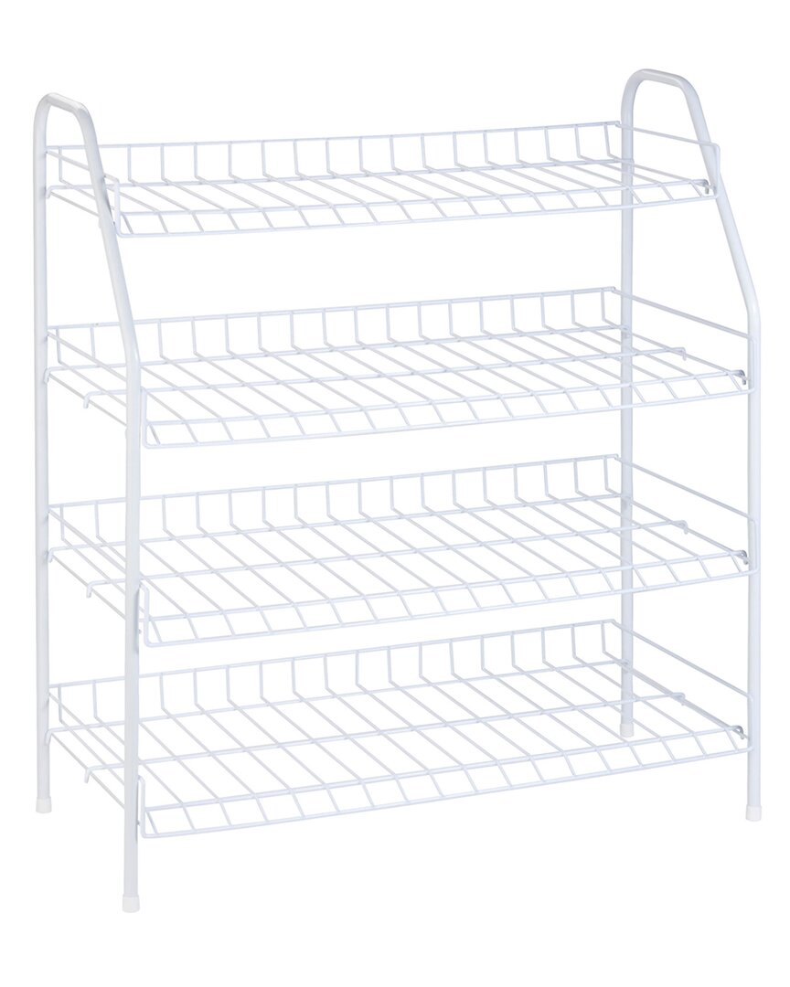 Shop Honey-can-do 4-tier Storage Rack In White