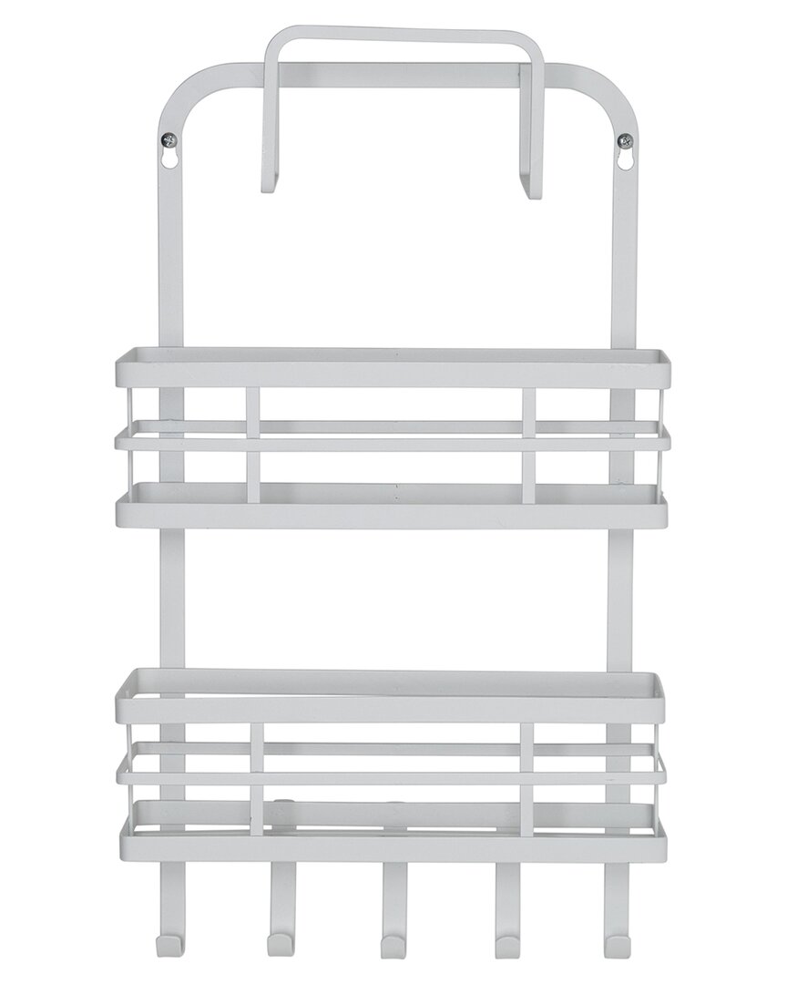 Honey-can-do Over Cabinet Door Organizer With Hooks In White