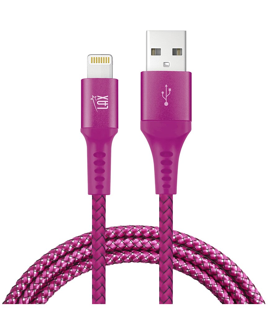 Lax Gadgets Apple Mfi 6ft Certified Magenta Lightning To Usb Cable