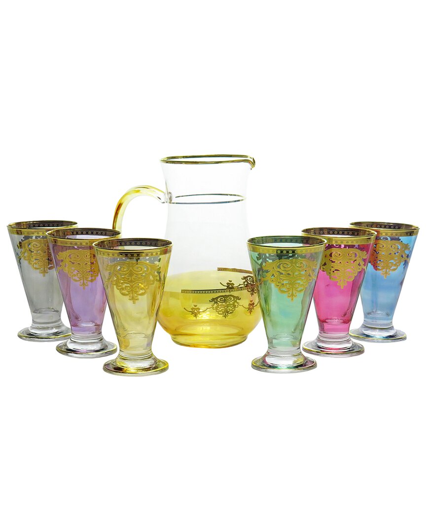 Shop Alice Pazkus Set Of 7 Assorted Colors Drinkware In Multi