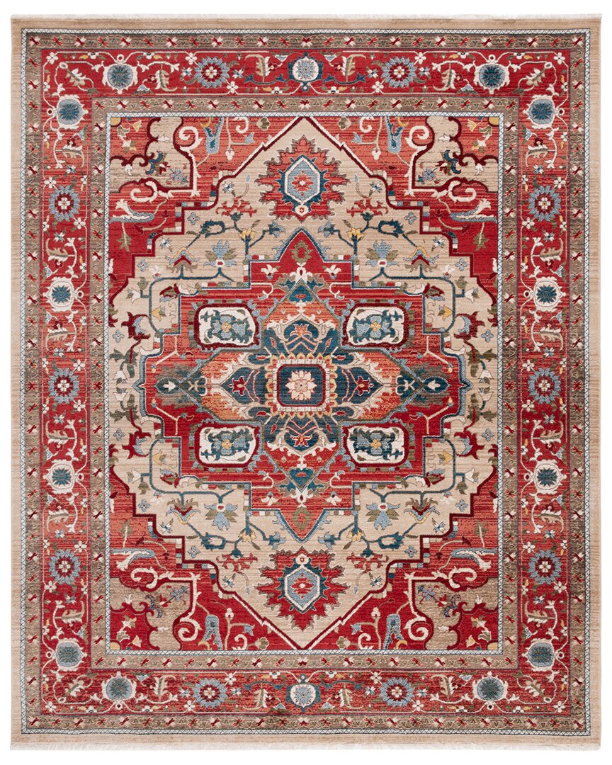 Ralph Lauren Lauren  Quentin Power Loomed Cotton Rug In Red