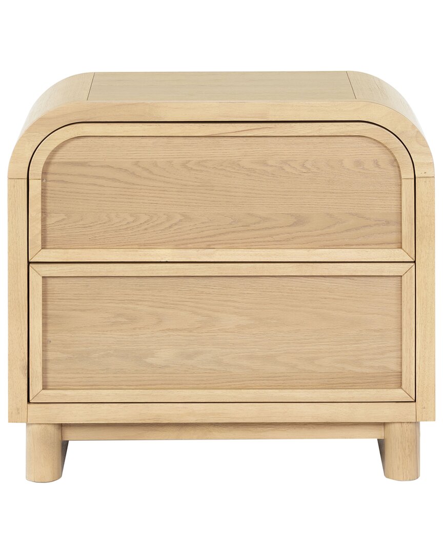 Safavieh Couture Dinah 2 Drawer Wood Nightstand In Brown