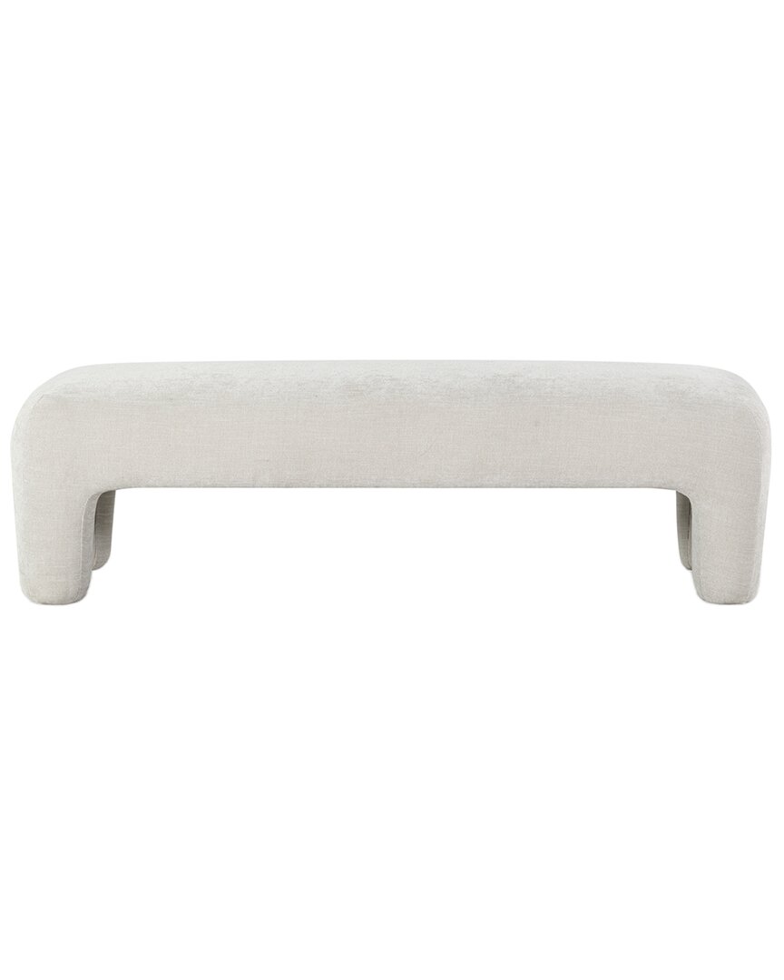 Safavieh Couture Tamlyn Performance Fabric Bench In Beige