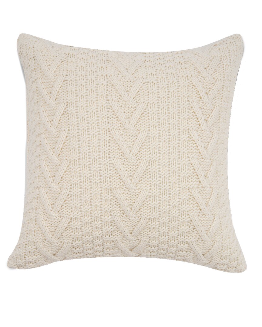 Evergrace Retree Sueter Knit Assent Pillow In White