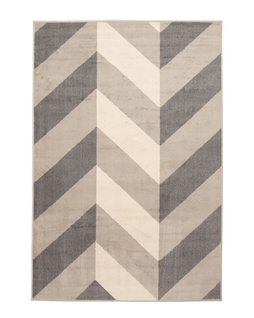 Ecarpet Bianca Contemporary Area Rug In Grey