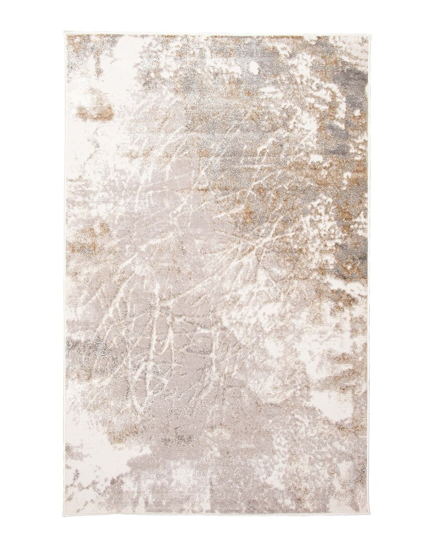 Ecarpet Storm Contemporary Area Rug In Ivory