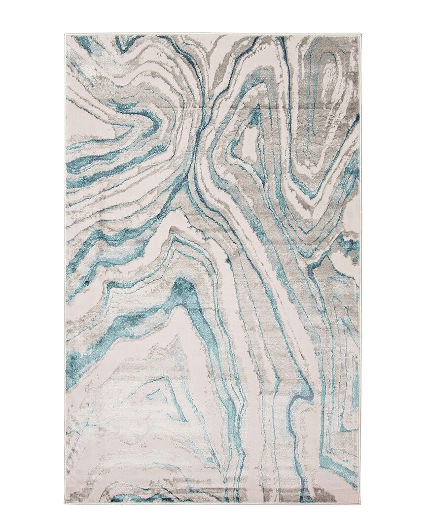 Ecarpet Zhara Contemporary Area Rug In Teal