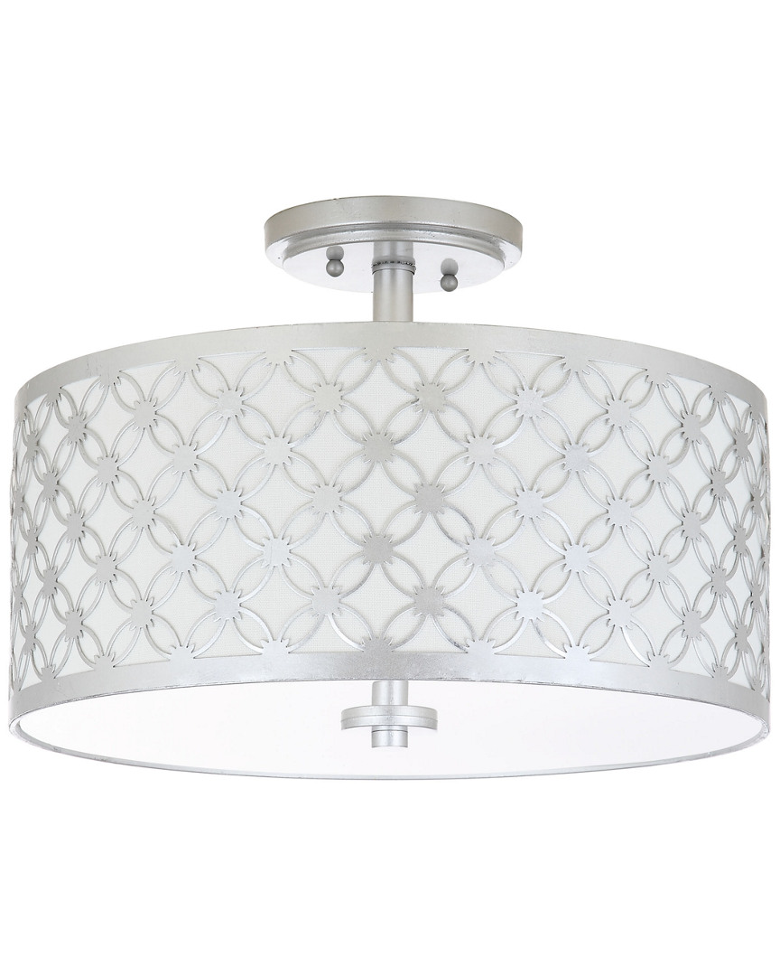 Safavieh Hutch 3-light Silver Flush Mount