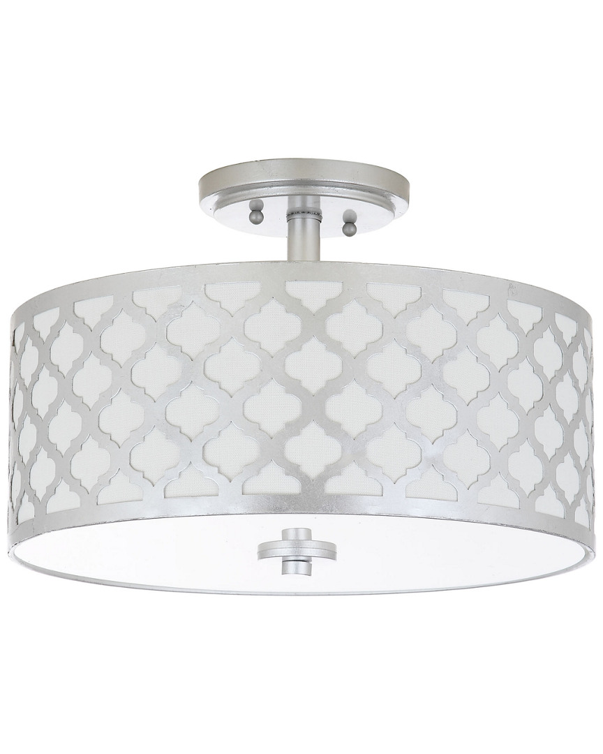 Shop Safavieh Kora 3-light Silver Flush Mount