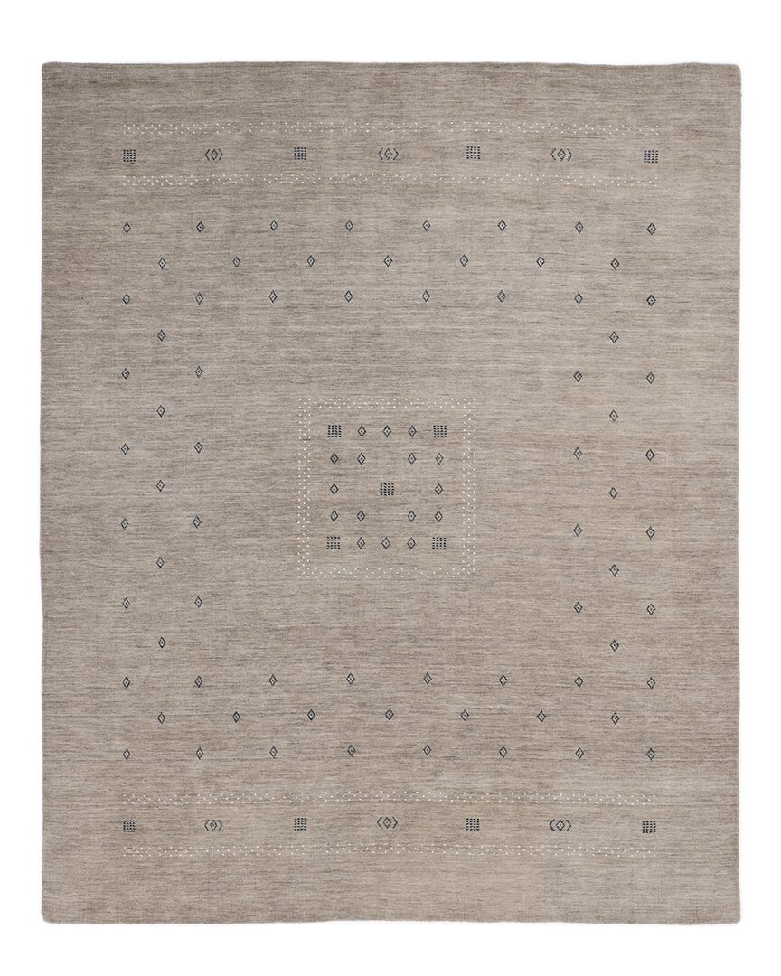 Solo Rugs Simi Handmade Wool-blend Area Rug In Brown